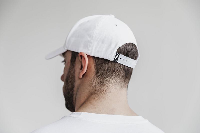 White Nobull Horns Classic Hat Men's Hats | CA M1636Q